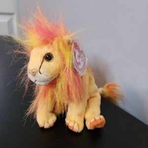 TY 2000 Bushy Lion 6in